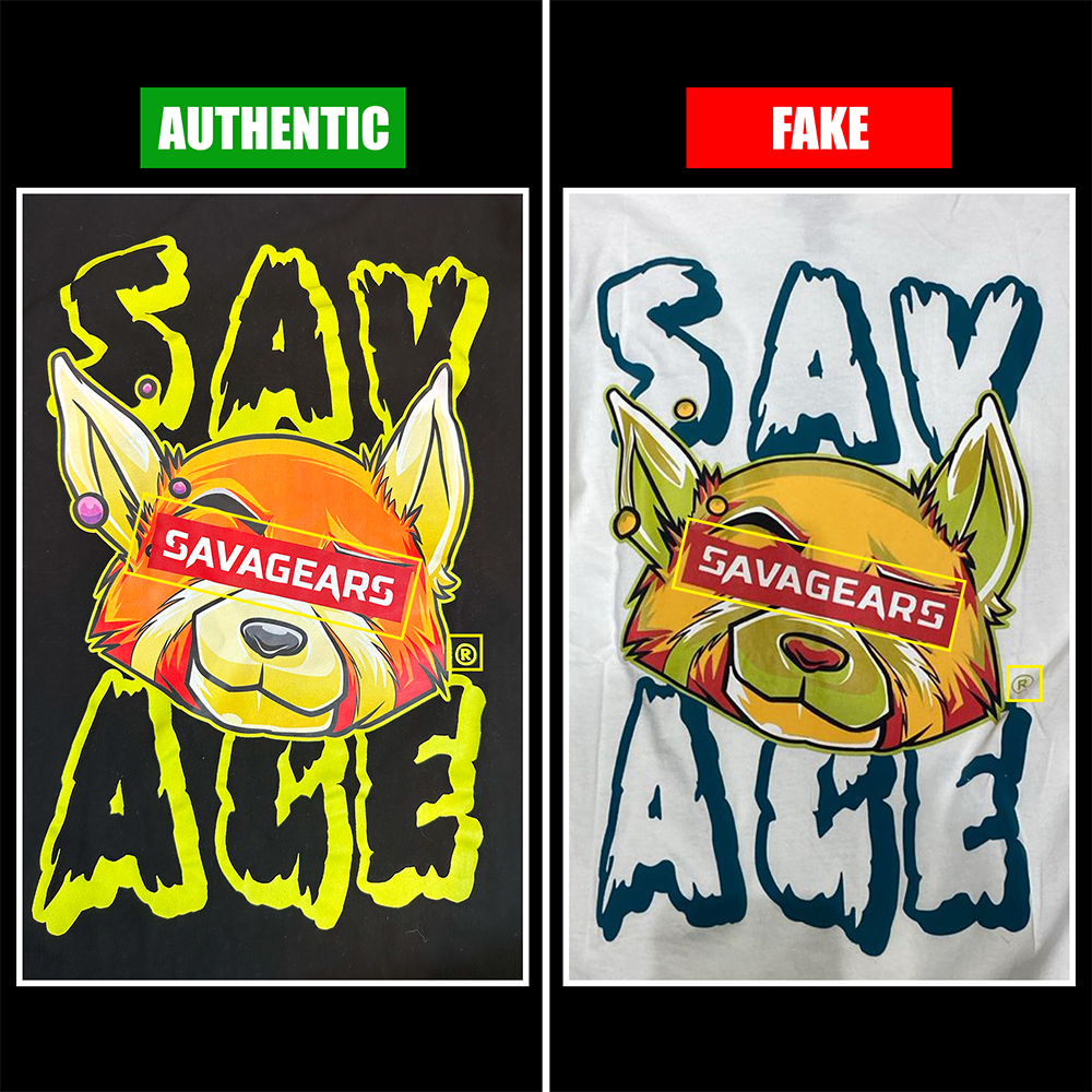 Authentic vs. FAKE : How to Spot a Genuine SAVAGEARS Black ‘Rp’ T-Shirt | SAVAGEARS® Official Online Store
