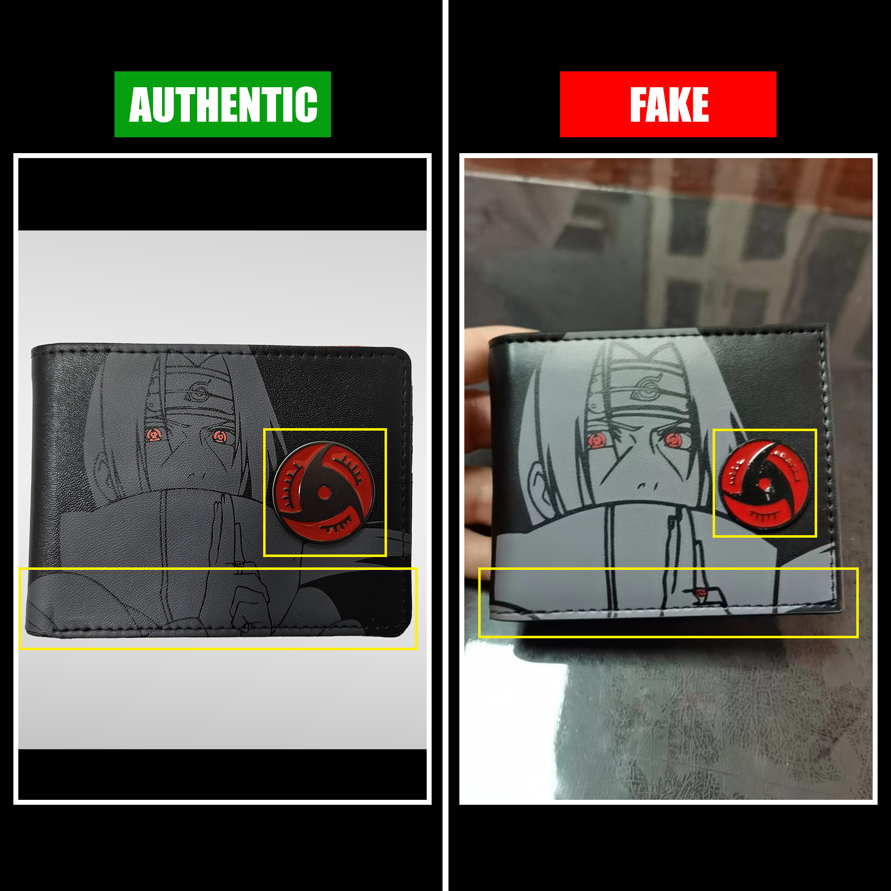 How to Spot a Fake Itachi Wallet - SAVAGEARS X Naruto Shippuden - Authentic vs Fake | SAVAGEARS® Official Online Store