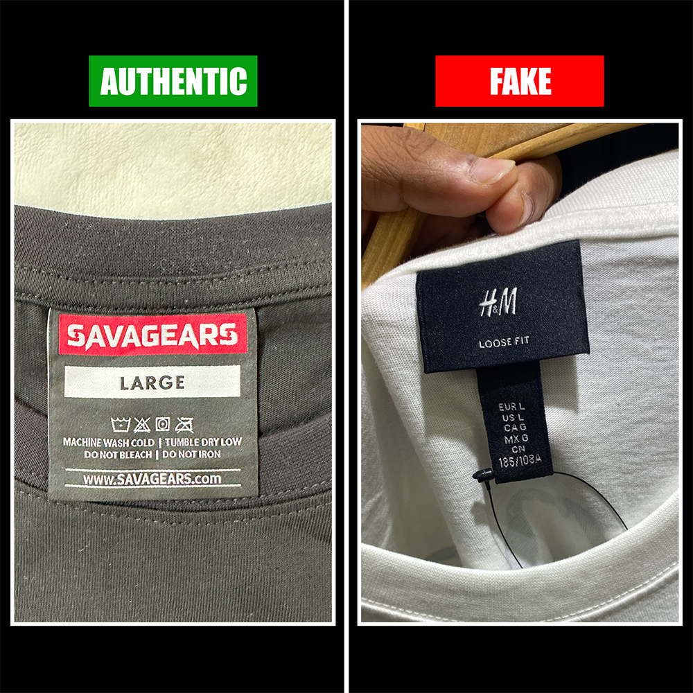 Authentic vs. FAKE : How to Spot a Genuine SAVAGEARS Black ‘Rp’ T-Shirt | SAVAGEARS® Official Online Store