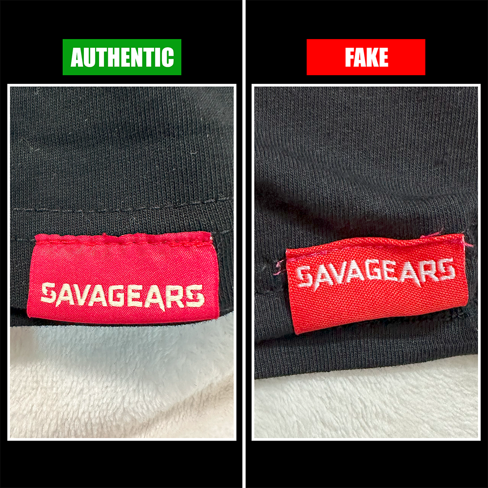 Authentic vs. FAKE : How to Spot a Genuine SAVAGEARS Black ‘Rp’ T-Shirt | SAVAGEARS® Official Online Store