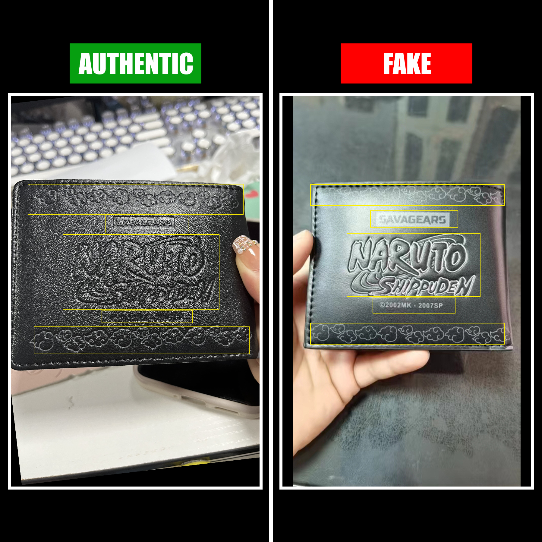 How to Spot a Fake Itachi Wallet - SAVAGEARS X Naruto Shippuden - Authentic vs Fake | SAVAGEARS® Official Online Store